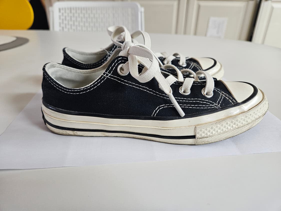 컨버스 키즈 척70 빈티지 블랙 200 상품이미지7