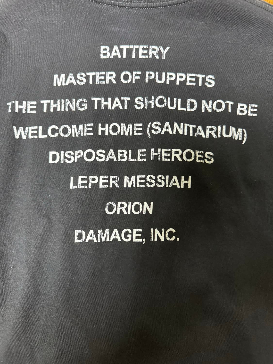 메탈리카 metallica 2006 master of puppets티셔츠 상품이미지4