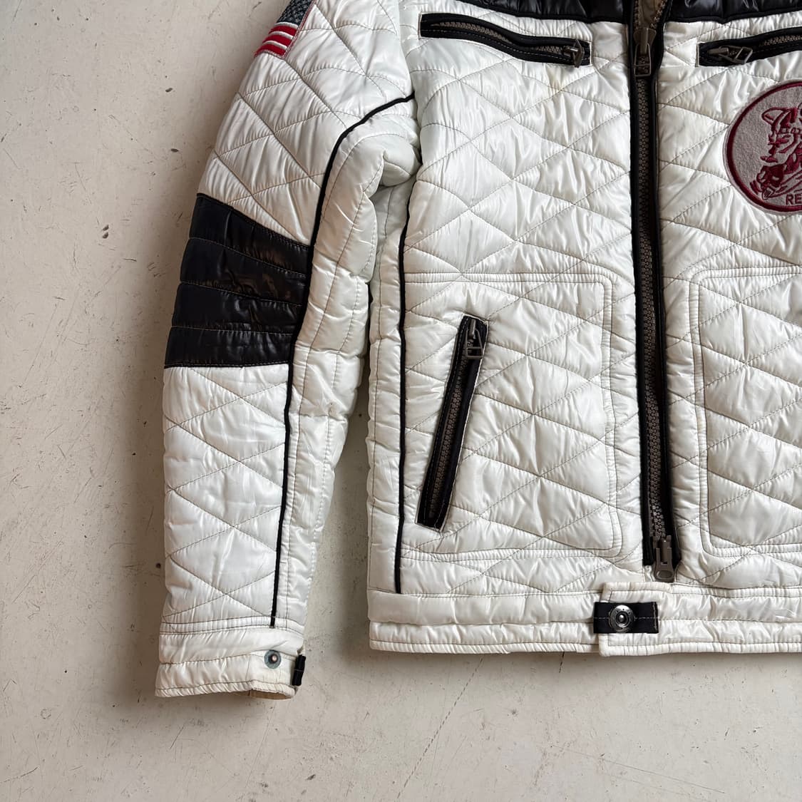 아비렉스 빈티지 퀄티드 모터사이클 자켓 M 상품이미지3