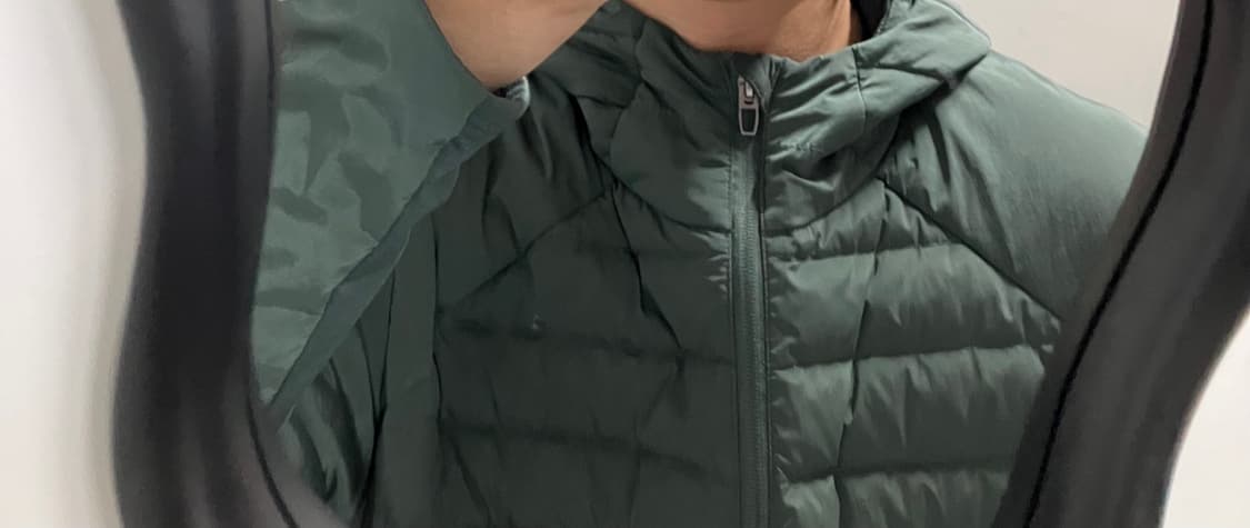 룰루레몬 다운 포 잇 올 700필 후디 경량패딩 그린 상품이미지10