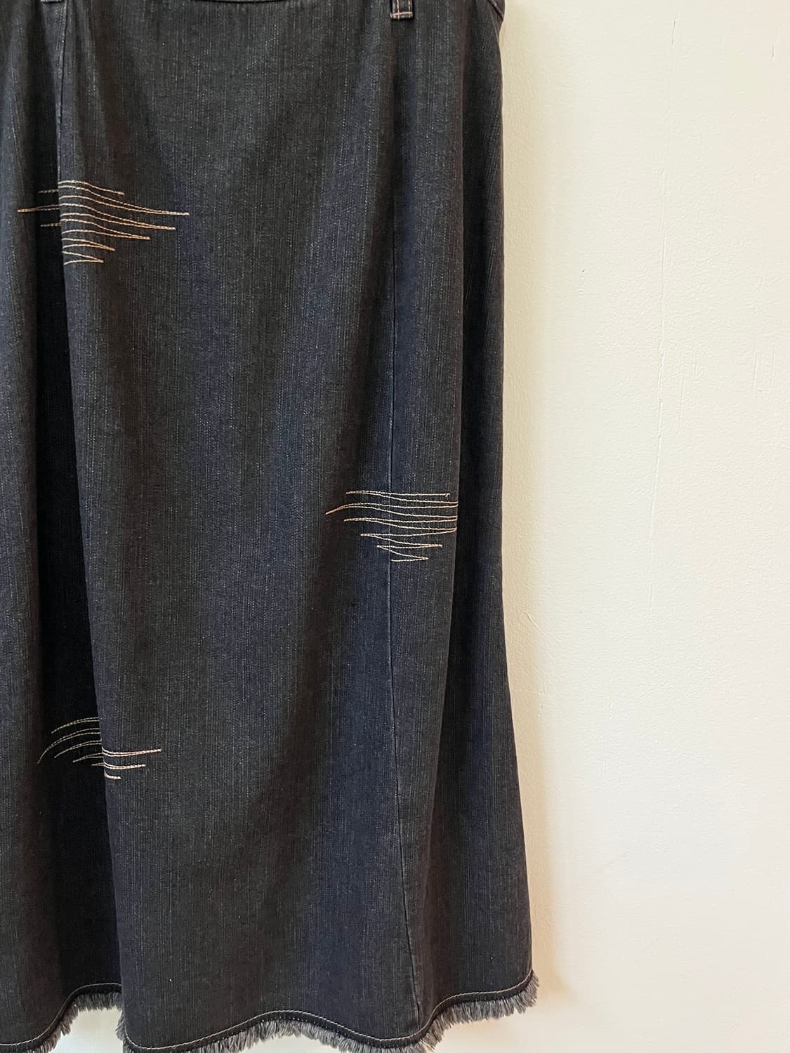 japan vtg 스티치 데님 스커트 상품이미지5