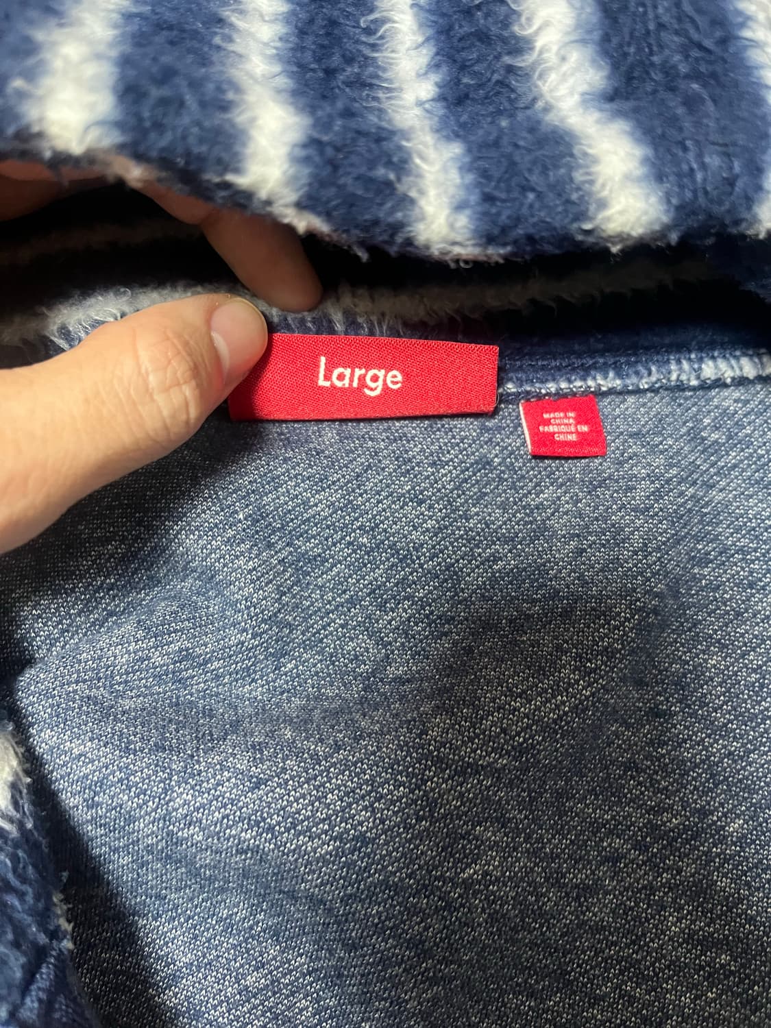 슈프림 브러쉬드 집업 후디드 스웻셔츠 모헤어 상품이미지4