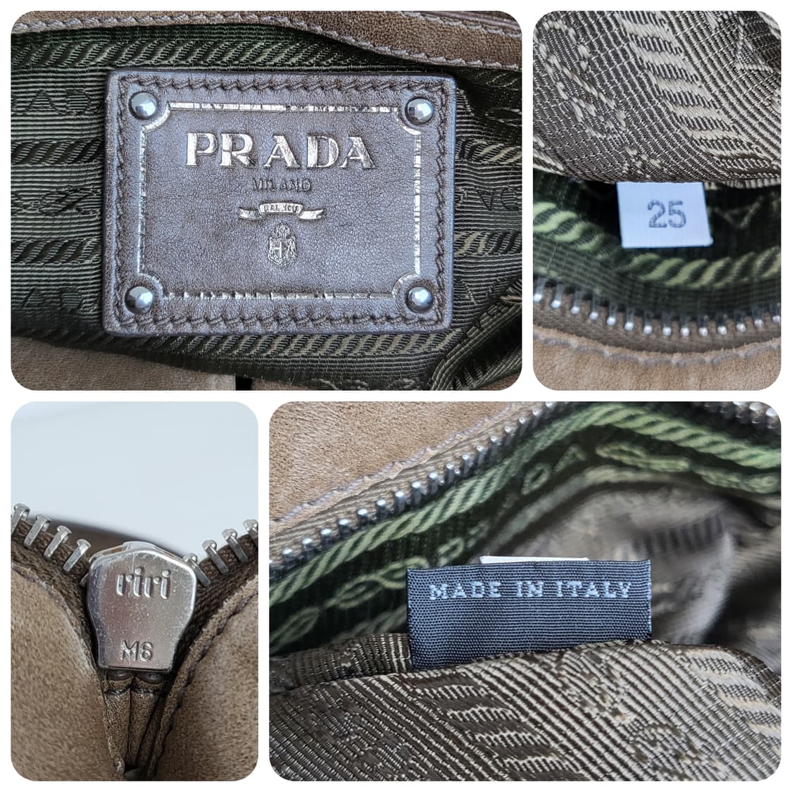 정품 프라다 고프레 나파가죽 옴브레 사첼백 상품이미지9