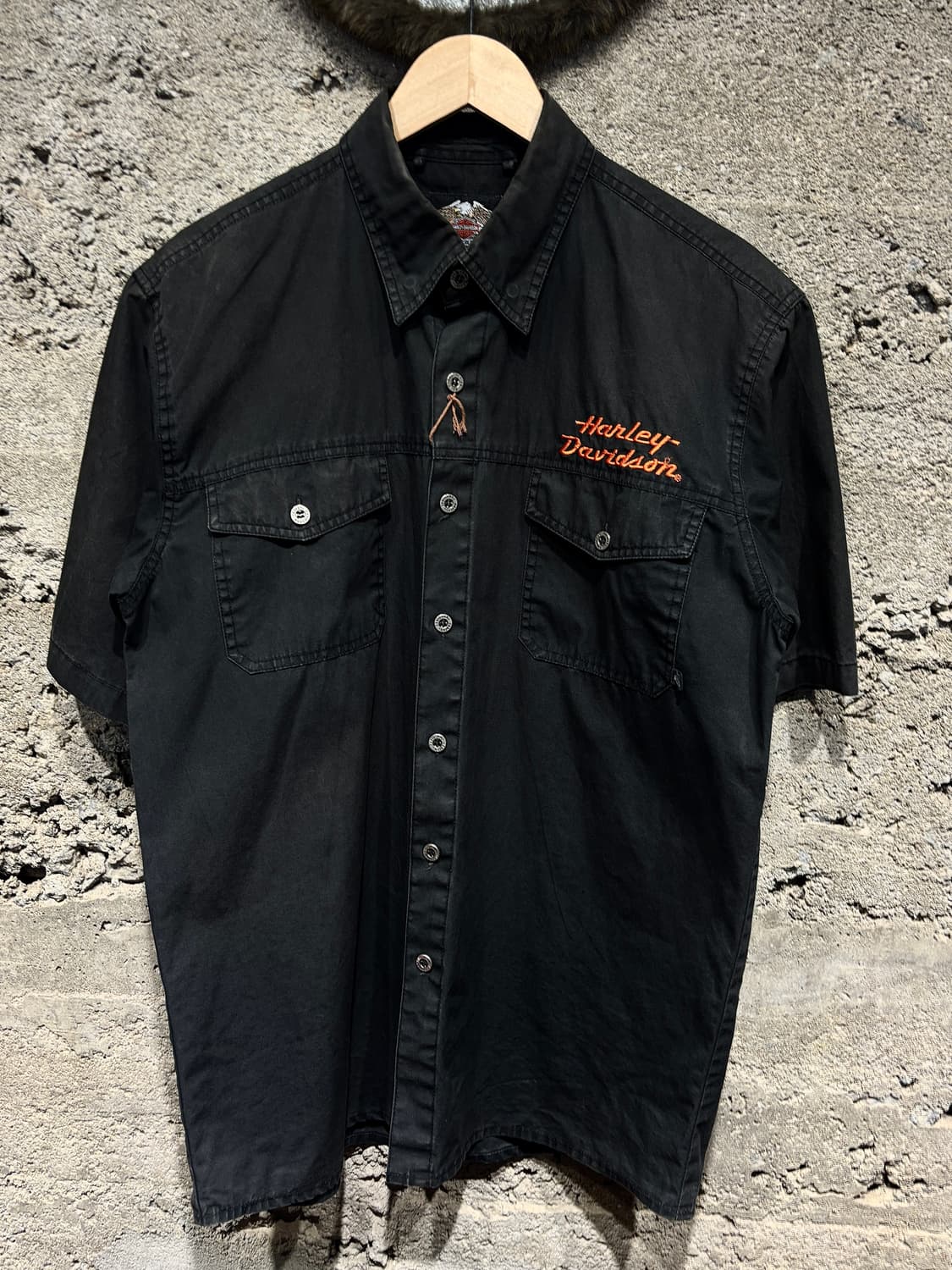 Harley-Davidson 자수 반팔 셔츠 상품이미지3