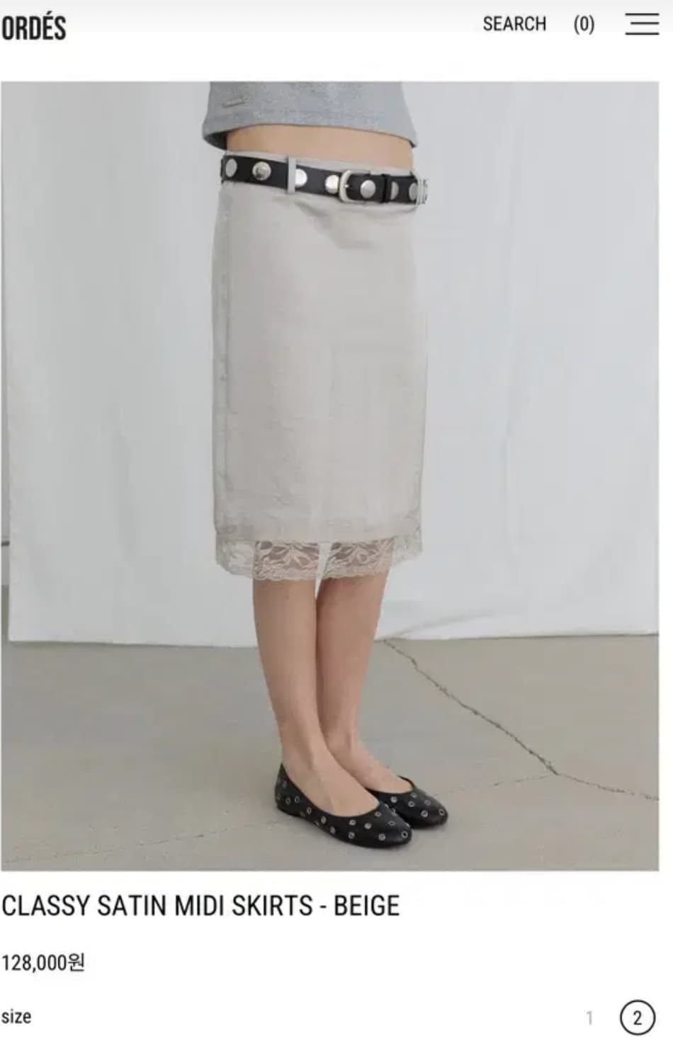 (구매)오데스 새틴 미디스커트 상품이미지2