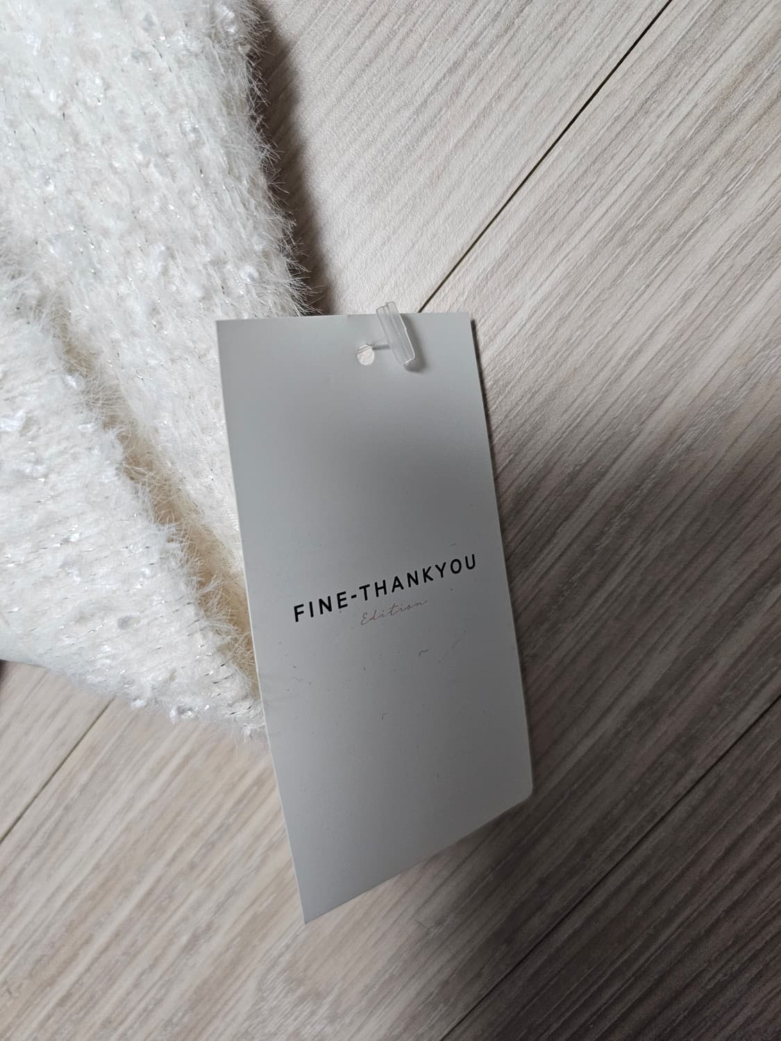 (새상품)파인땡큐 화이트 트위드 원피스 상품이미지7