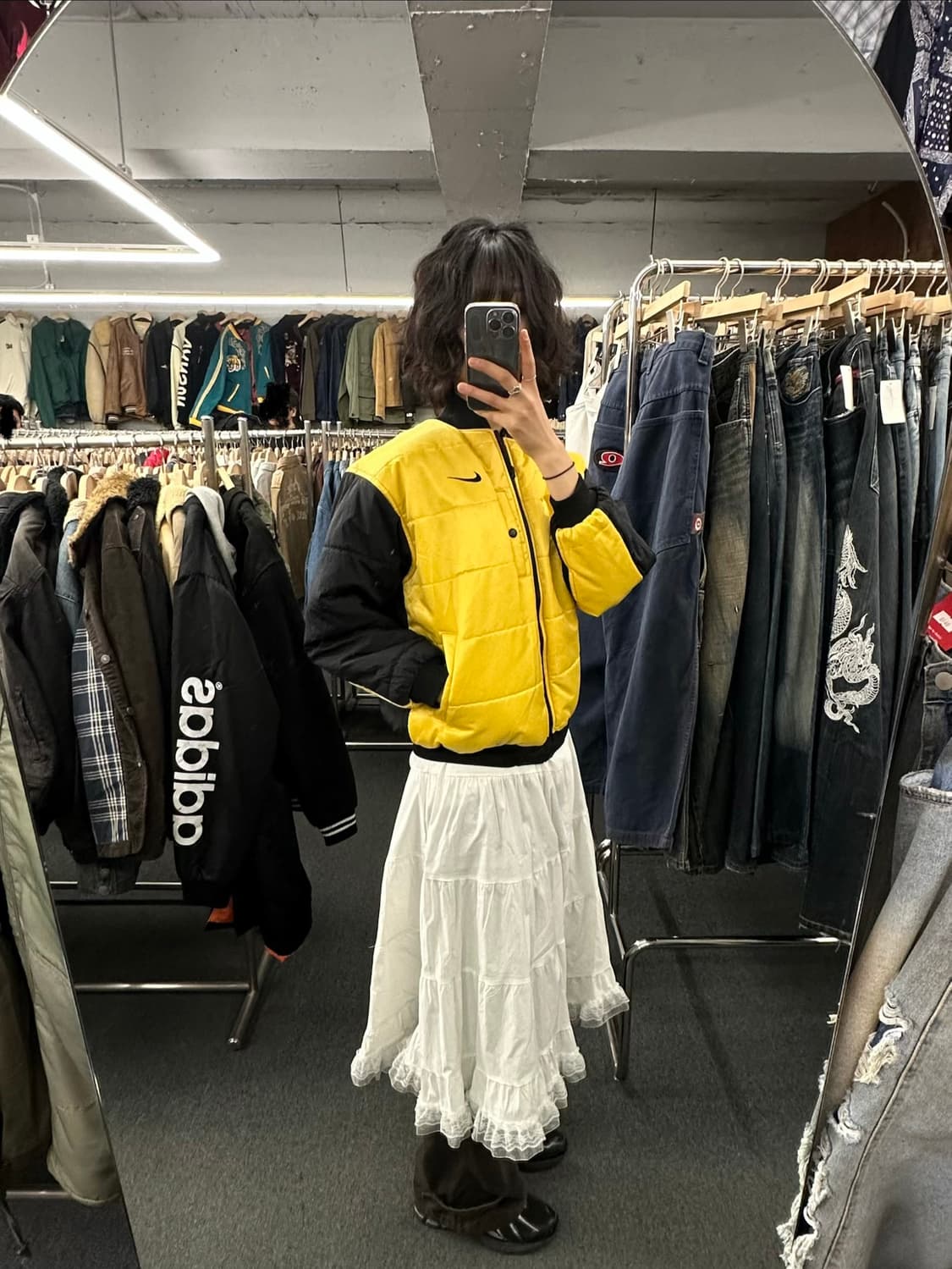 M)나이키 빈티지 리버시블 봄버 패딩 상품이미지1