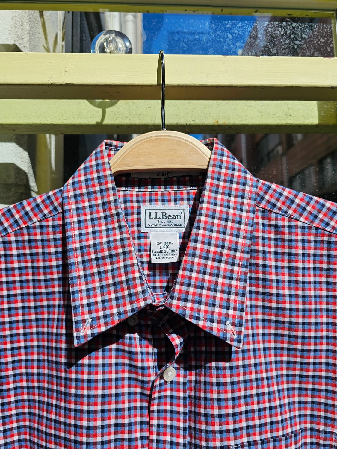 L.L.Bean 레드 체크 셔츠 상품이미지2