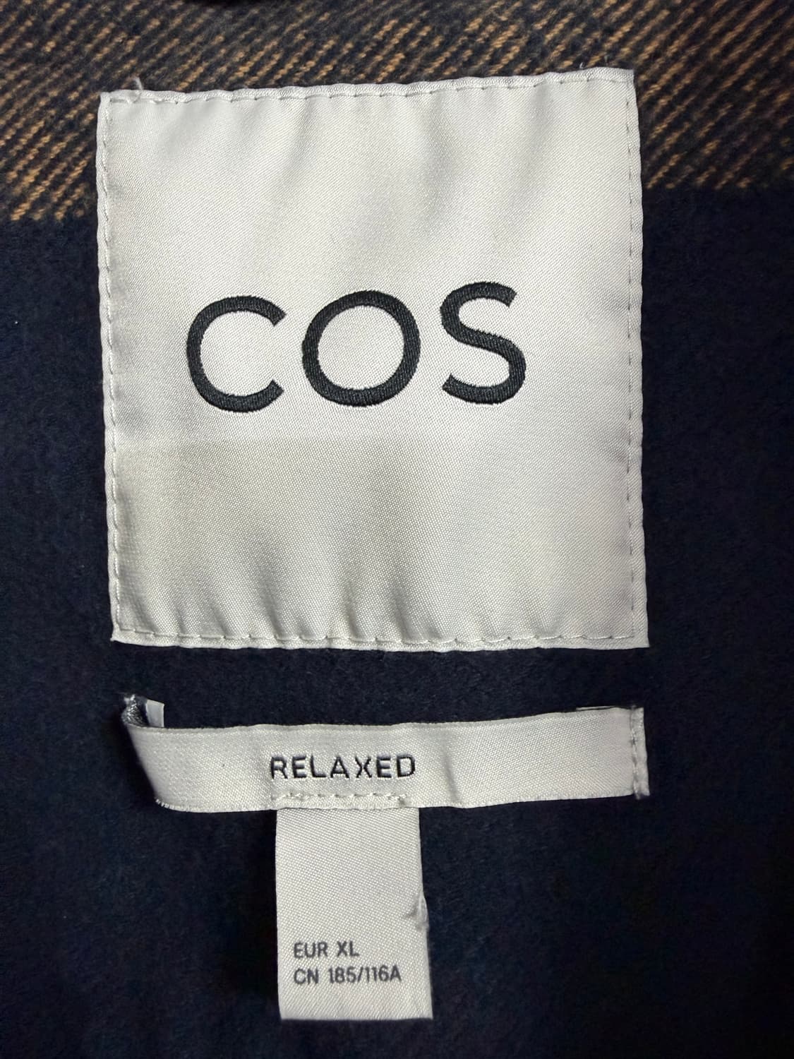 COS 릴랙스드 핏 체크 오버셔츠 상품이미지3