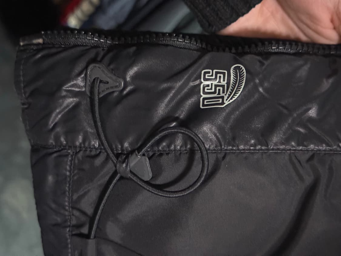 나이키 스트라이프 흰 검 패딩 조끼 베스트 L 100 블랙 화이트 덕다운 상품이미지7