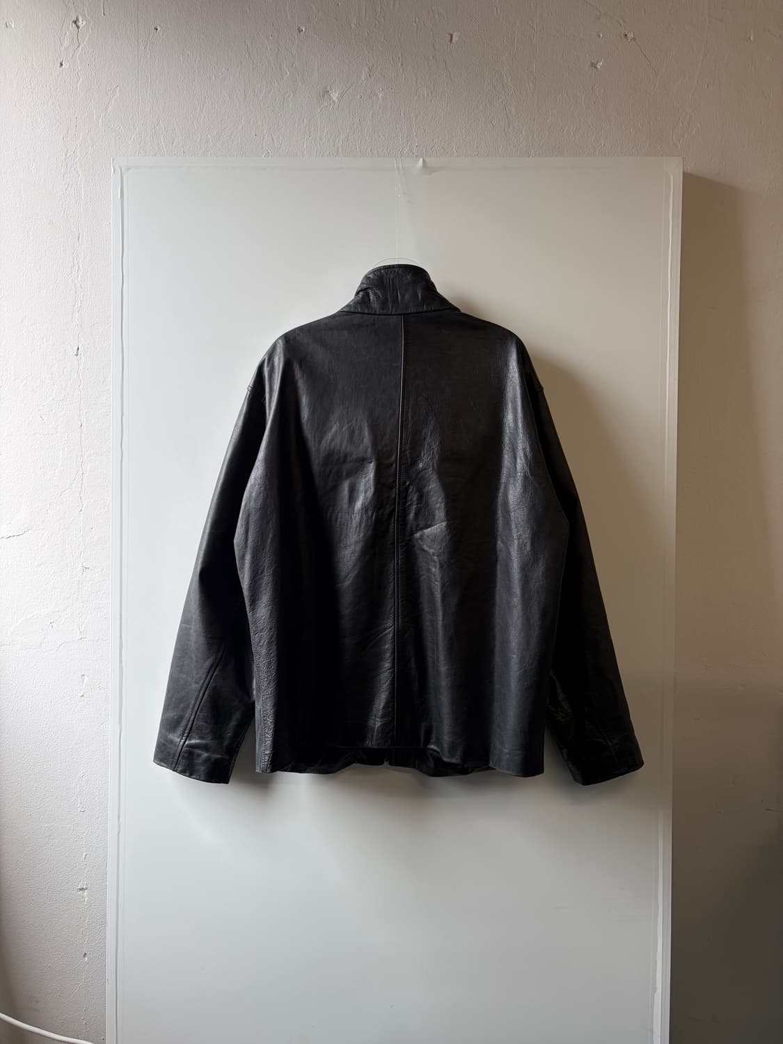 90s 올드갭 풀집 레더 자켓 상품이미지3