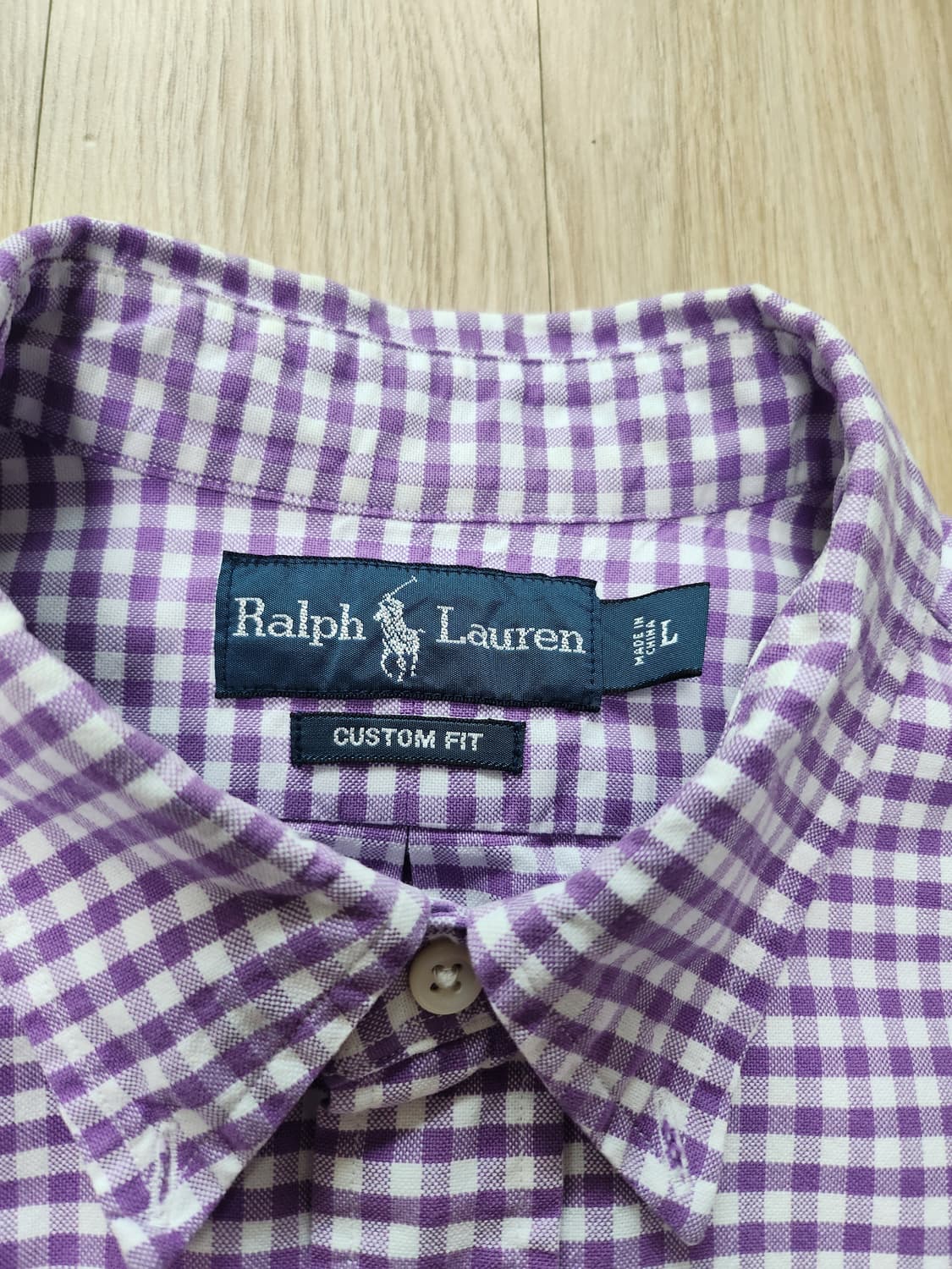 폴로랄프로렌 깅엄체크셔츠 (L 상품이미지6