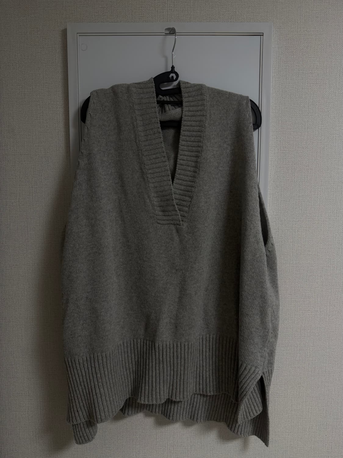 vintage layered gray vest 상품이미지1