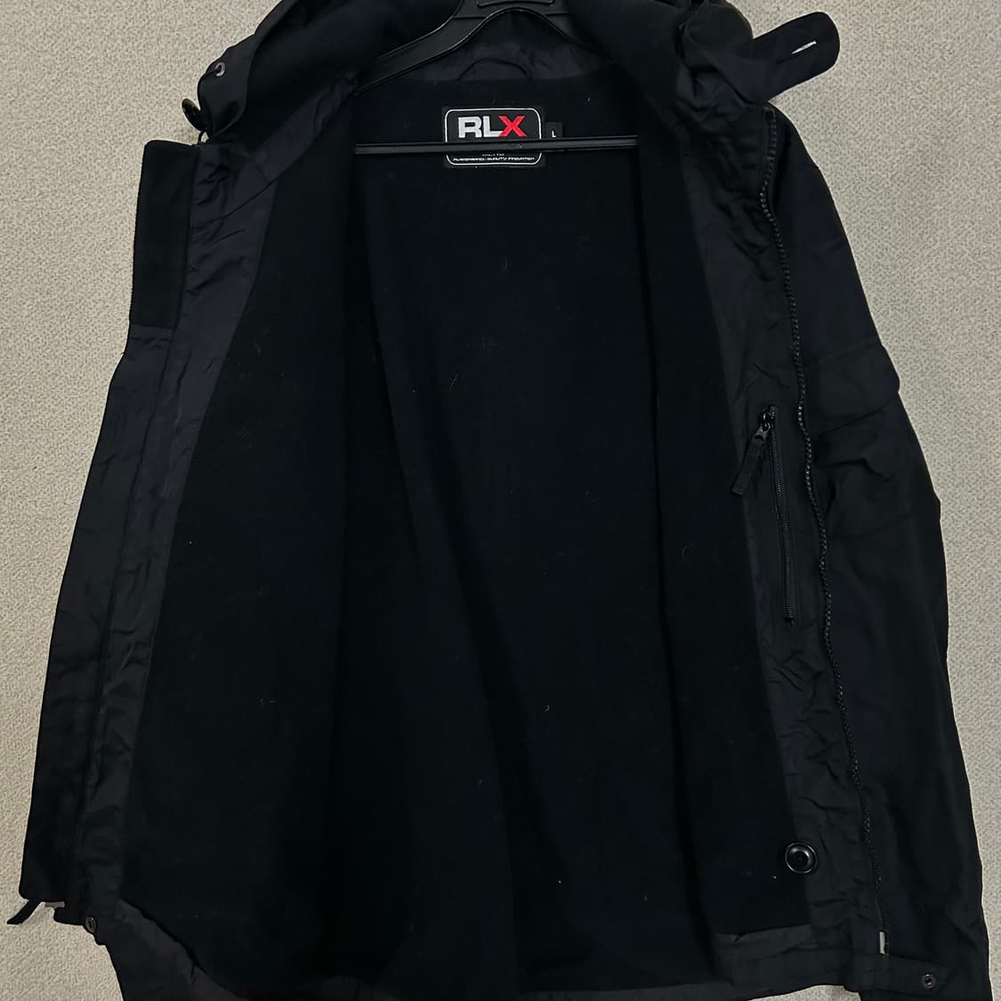 (L) 폴로 RLX 블랙 고프코어  바람막이  상품이미지7