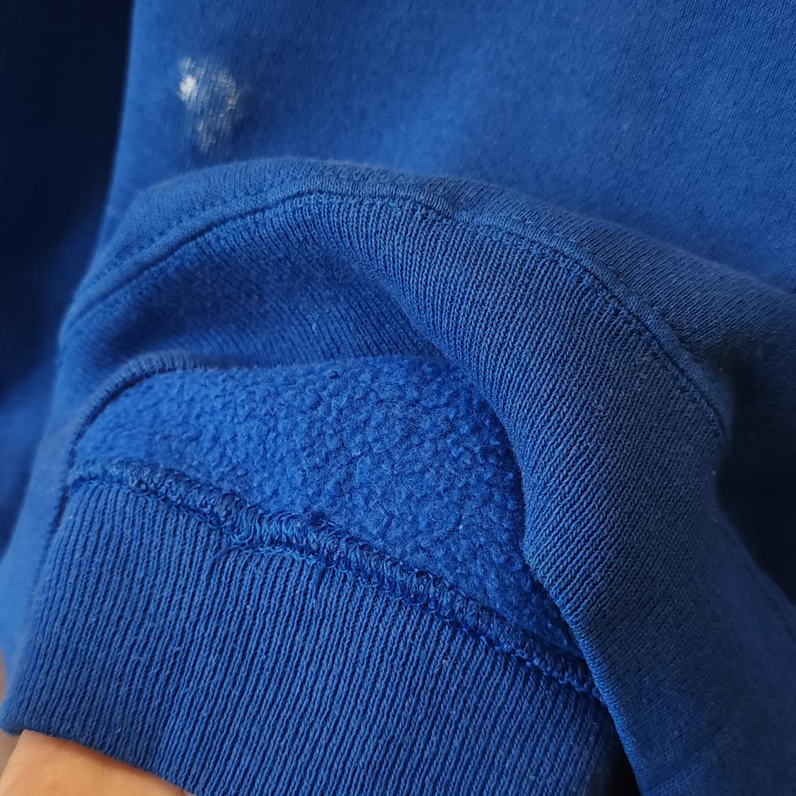 90s 헤인즈 빈티지 스웻셔츠 플레인 스웻셔츠 페인팅 블루 m 상품이미지9