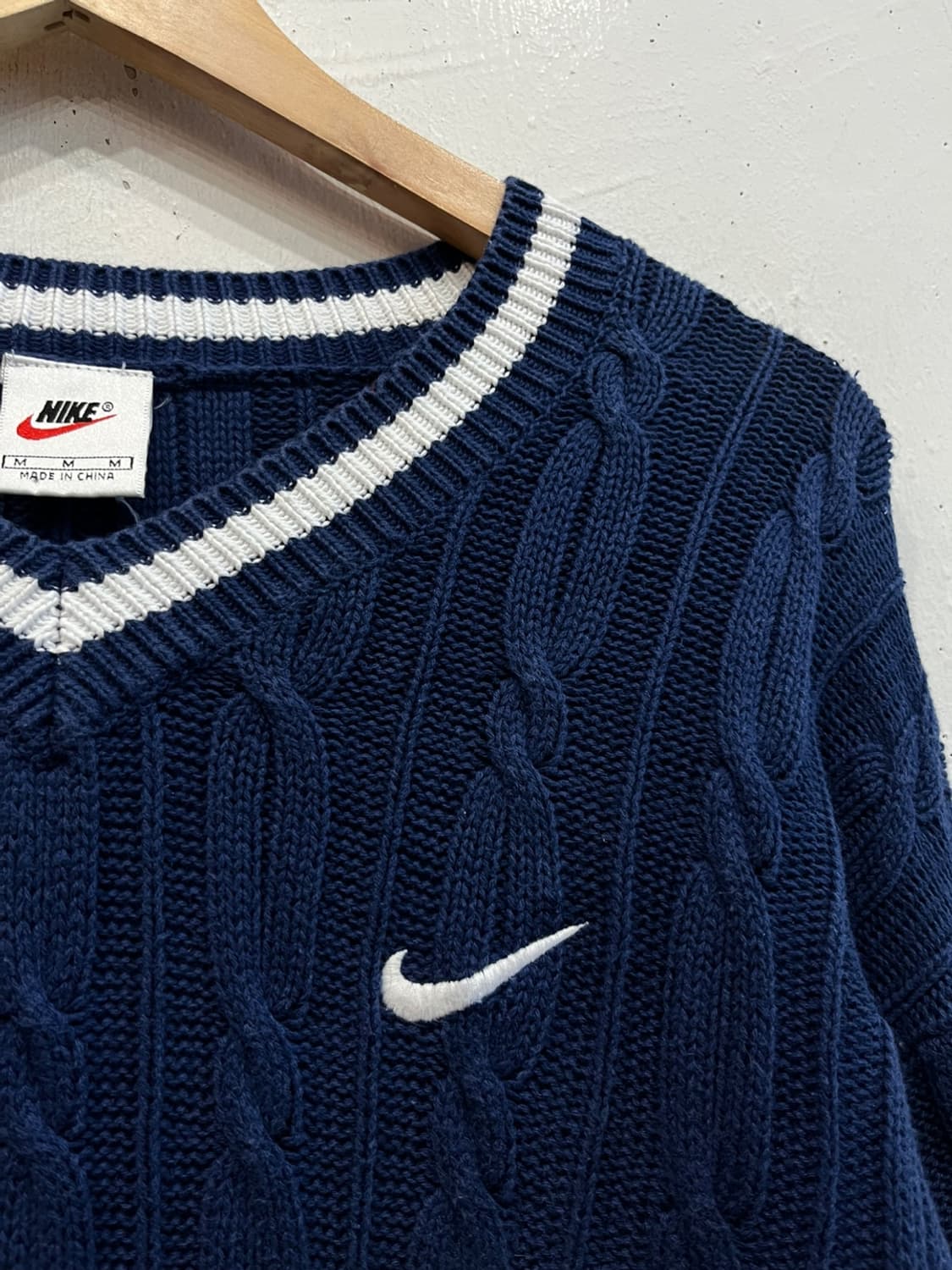 90s 나이키 케이블 니트 웜업  상품이미지3