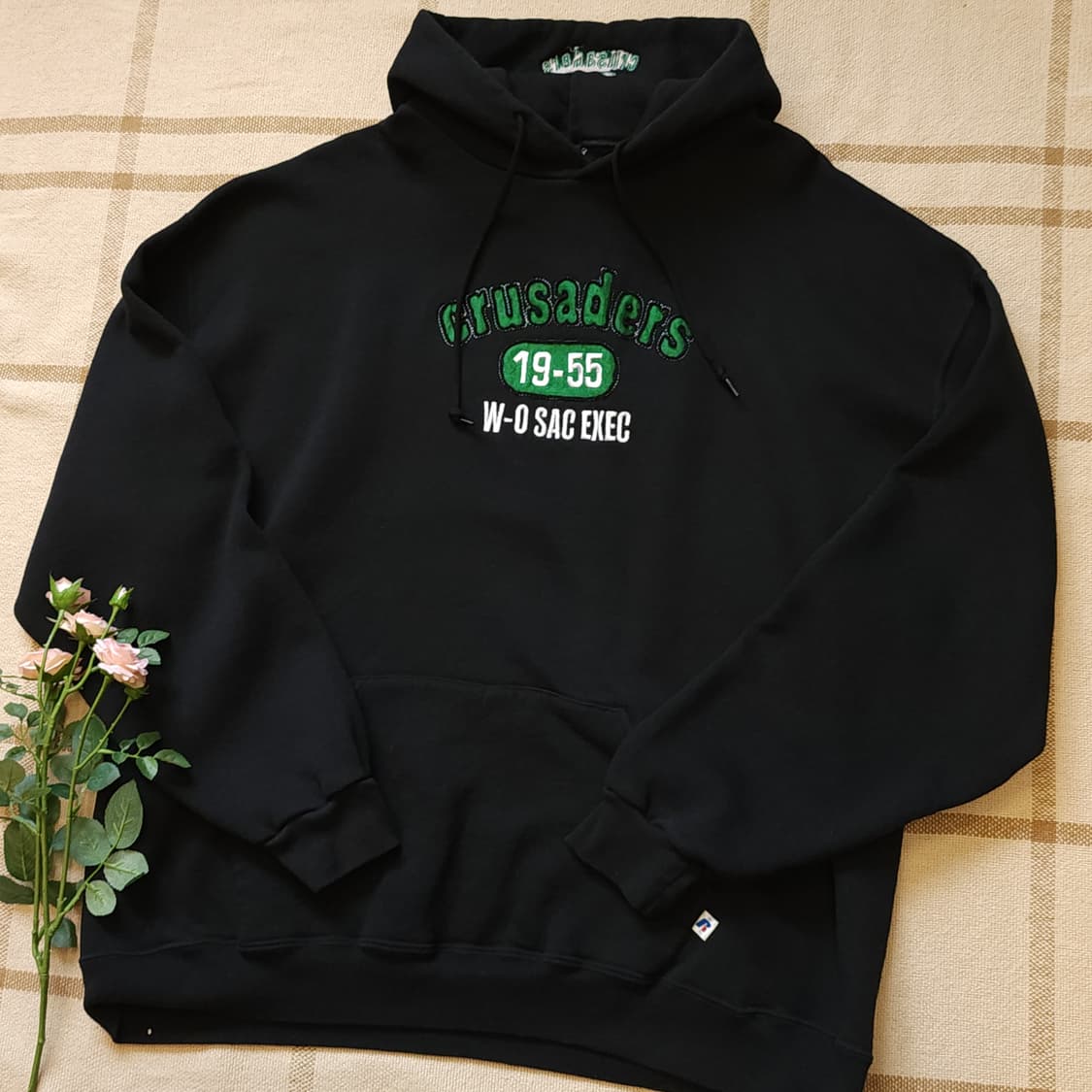 90s 러셀 후드 스웻셔츠 크루세이더즈 오리지널 빈티지 레터링 XXL 상품이미지2