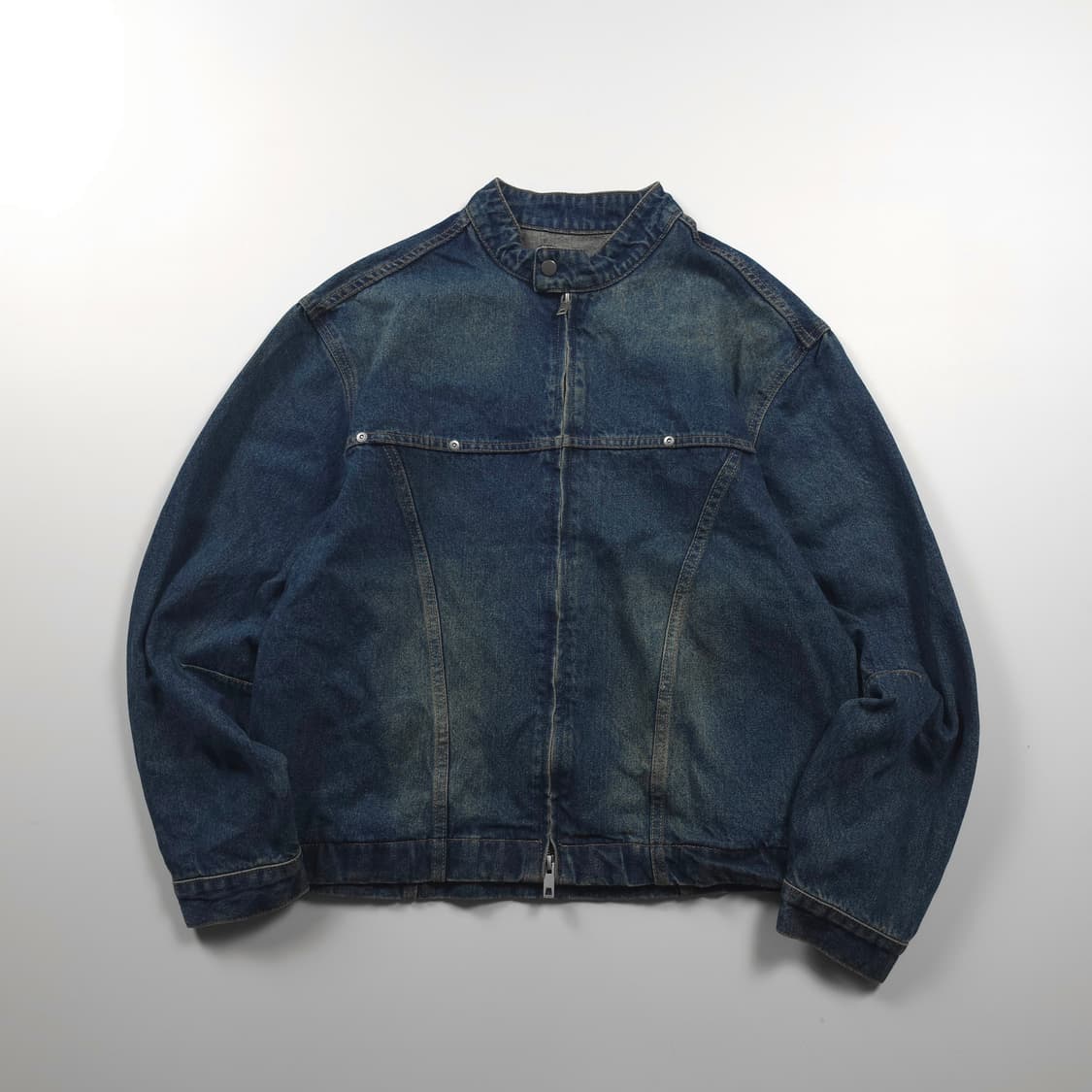 라퍼지스토어 워싱 데님 라이더 자켓 (L) 상품이미지1