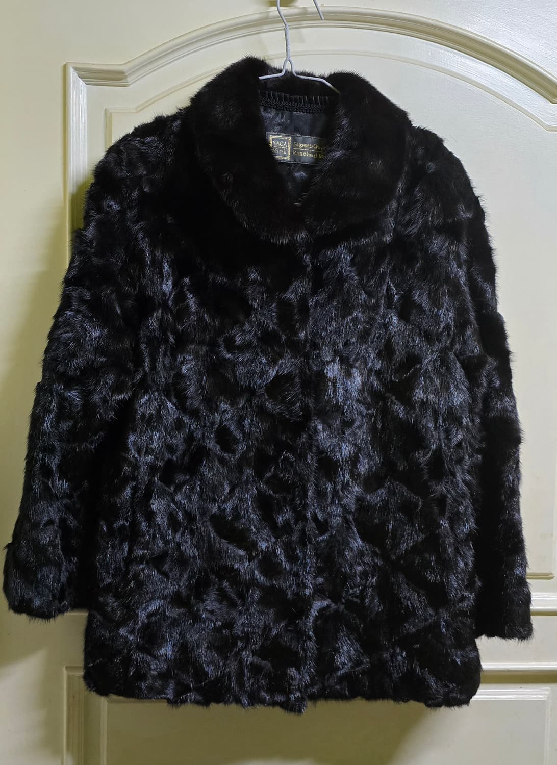 SAGA MINK BLACK 최고급 밍크코트 66사이즈  상품이미지1