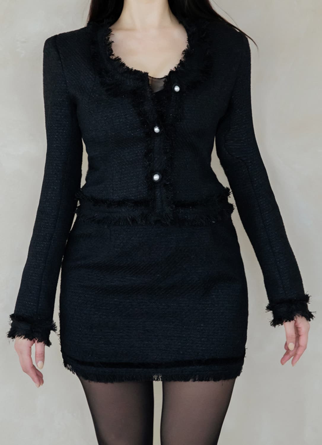 벨린 아틀리에 커브 트위드 자켓 상품이미지3