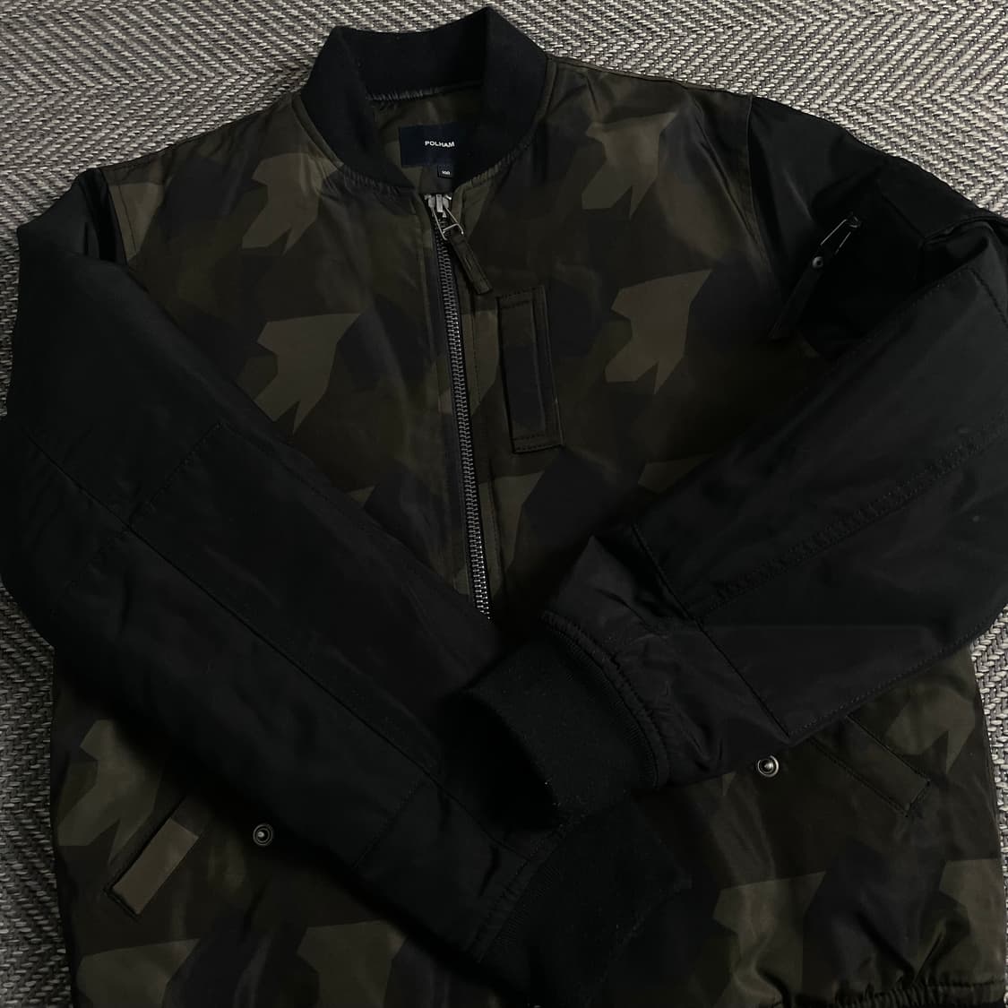폴햄 퀄팅 누빔 카모 블루종 자켓 y 3820 상품이미지5