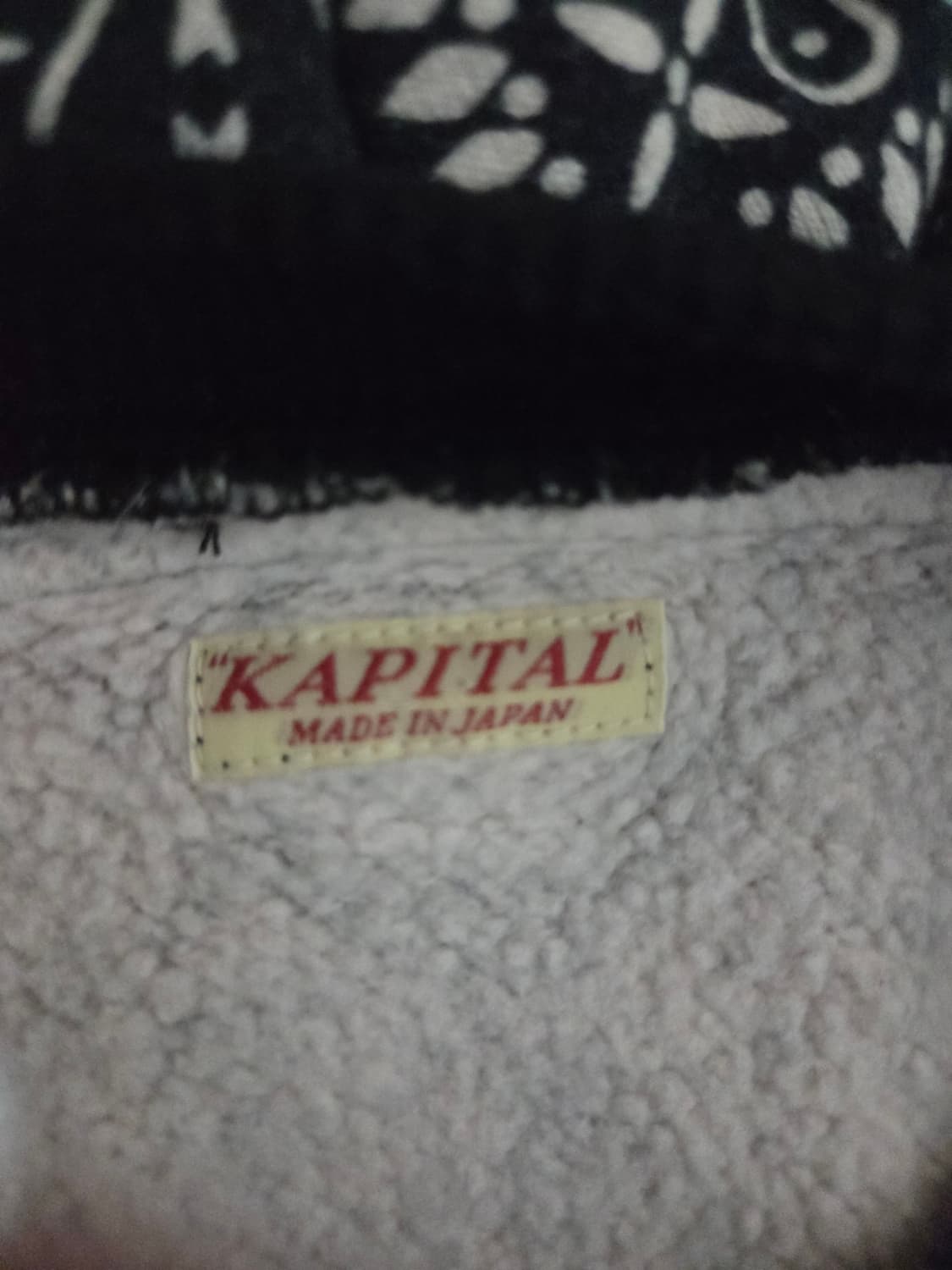 캐피탈 반다나 케사 후드 블랙 상품이미지3