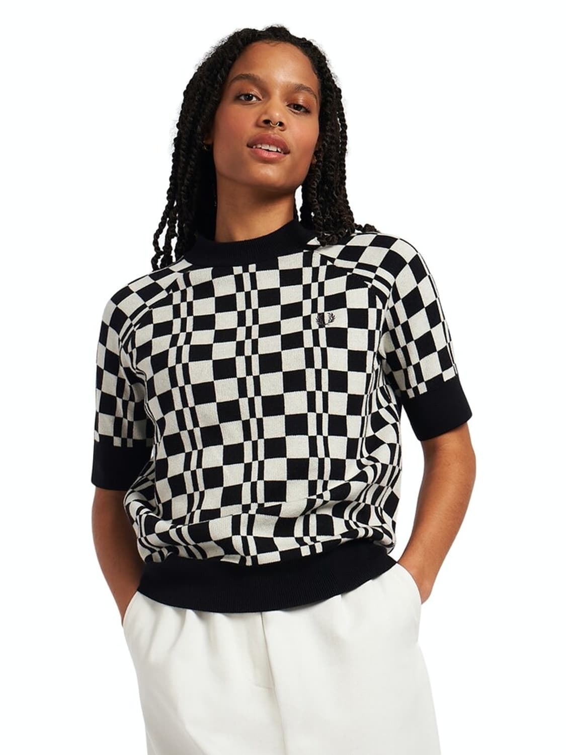 FRED PERRY Black Checks Top 상품이미지6