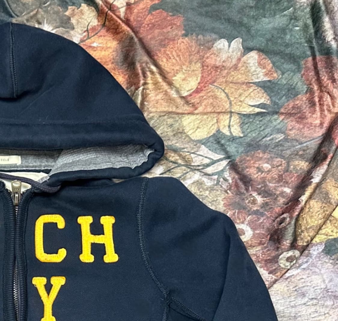 아베크롬비 빈티지 타이트핏 뉴욕 네이비후드집업 S 상품이미지2