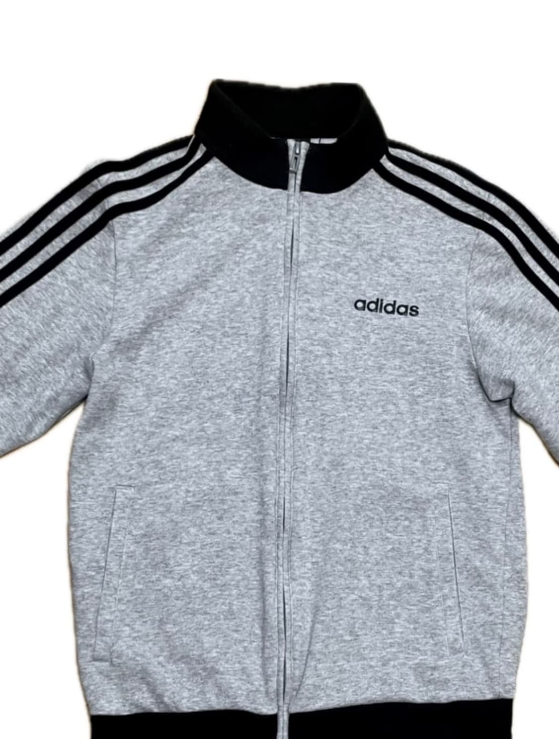 아디다스 에센셜 트랙탑 희귀 면 져지 회검 S 상품이미지1