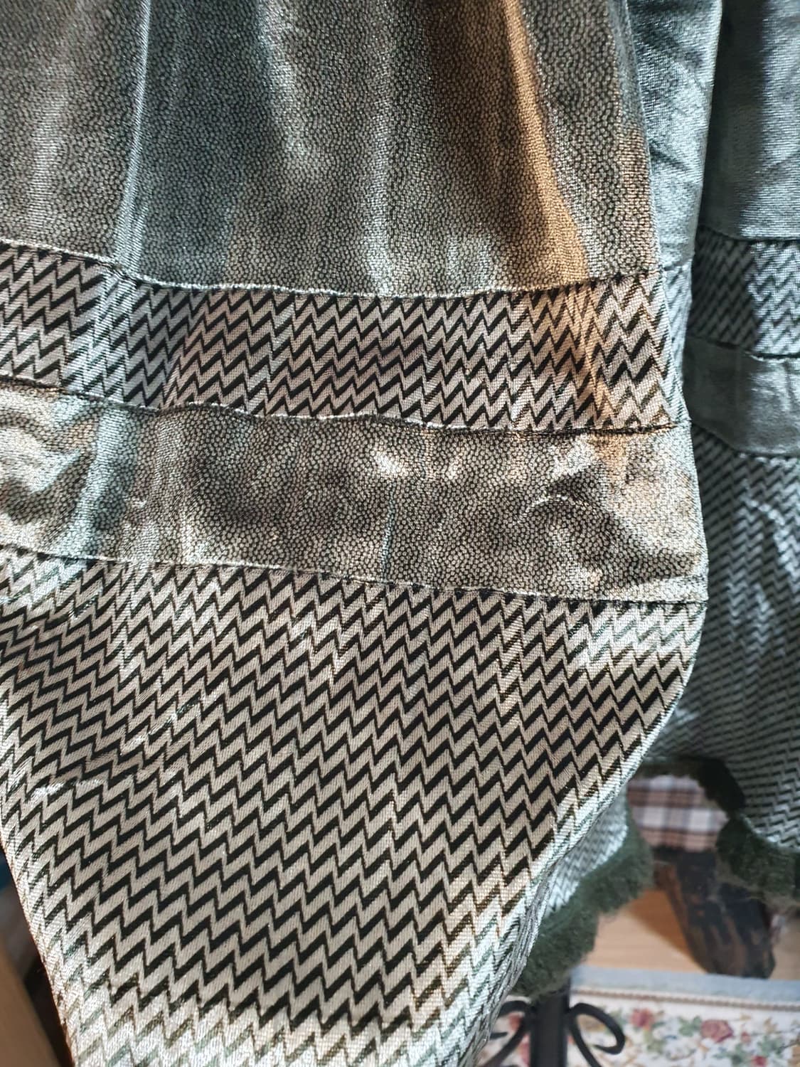 [히피룩] 연두빛 롱 플리츠 스커트 상품이미지2