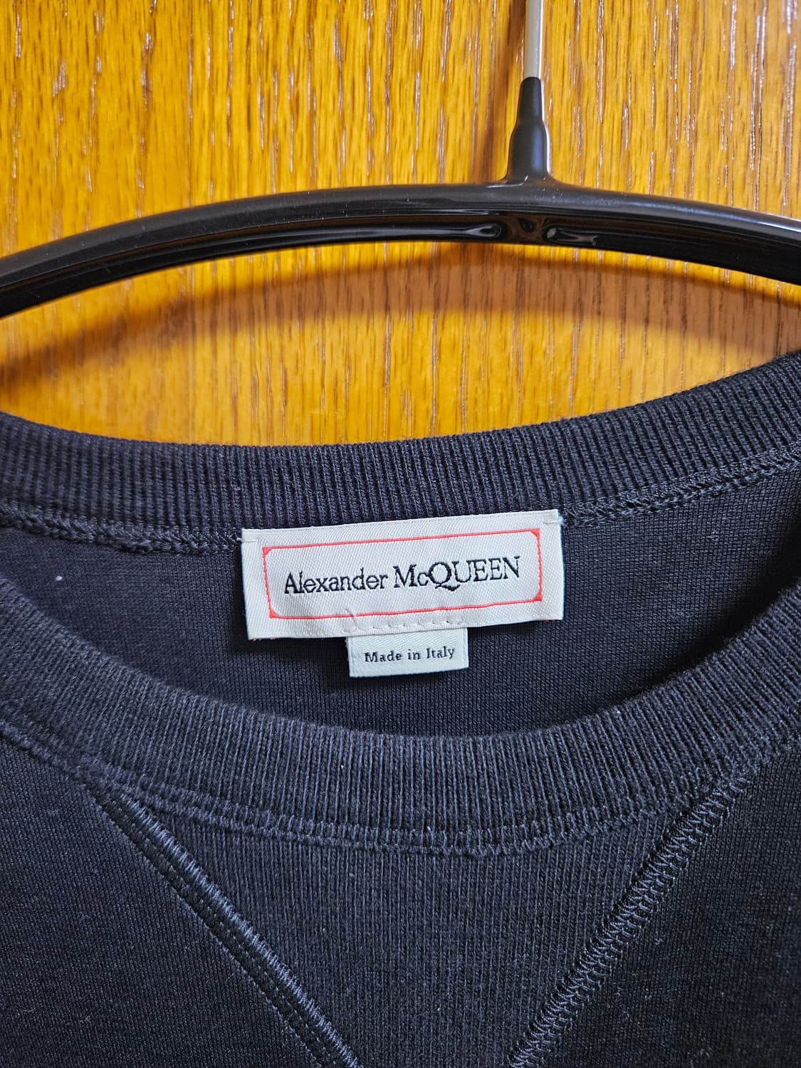 알렉산더 맥퀸 Alexander McQueen 지퍼 스웻 셔츠 블랙 M 상품이미지3