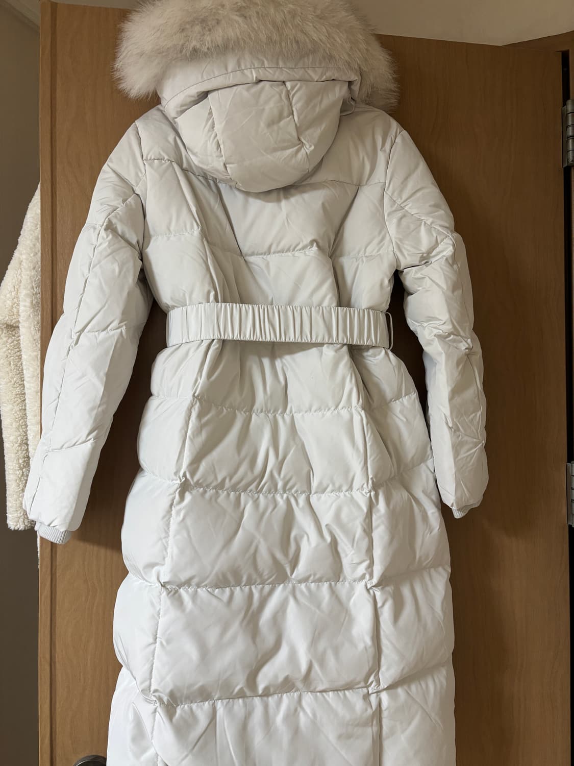 시스티나 폭스퍼 밴딩 벨티드 덕다운 점퍼 상품이미지3