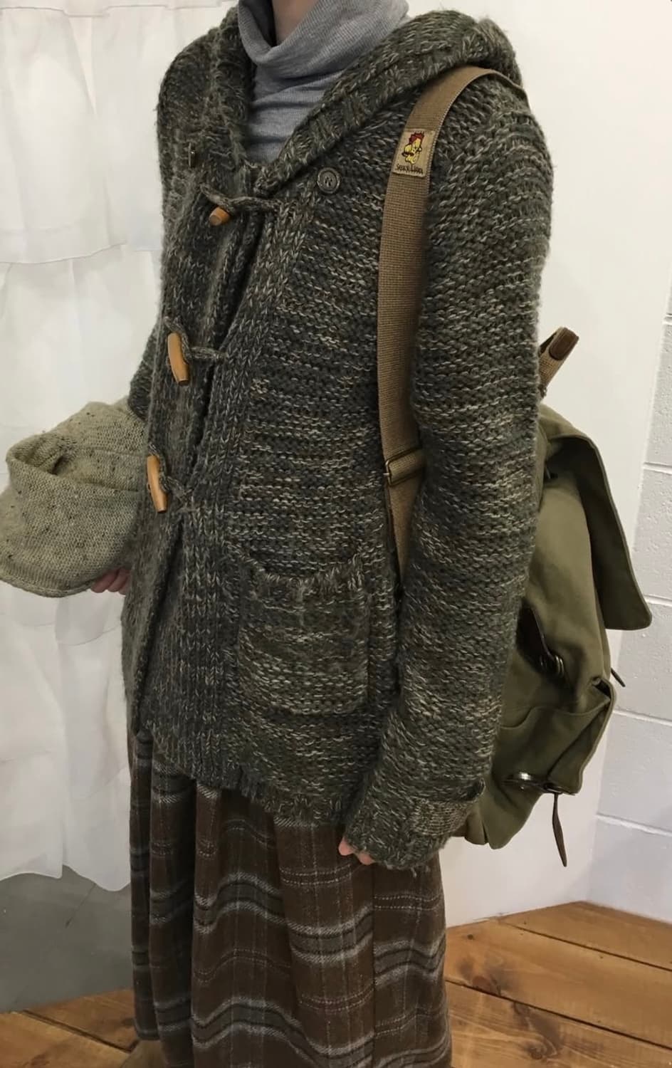 더플헤비울가디건 (나뭇잎 디자인🍃) 상품이미지4