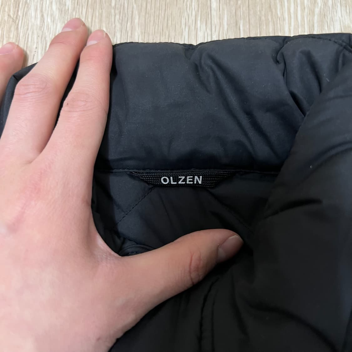 올젠 남성 구스다운 퀼티드 경량패딩 M/95  상품이미지4
