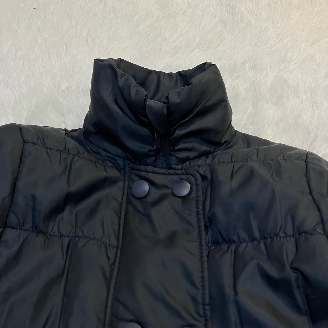 빈티지 퀄팅 네이비 레이스 패딩 838 y2k 스트릿 모리 갸루 일본빈티 상품이미지6