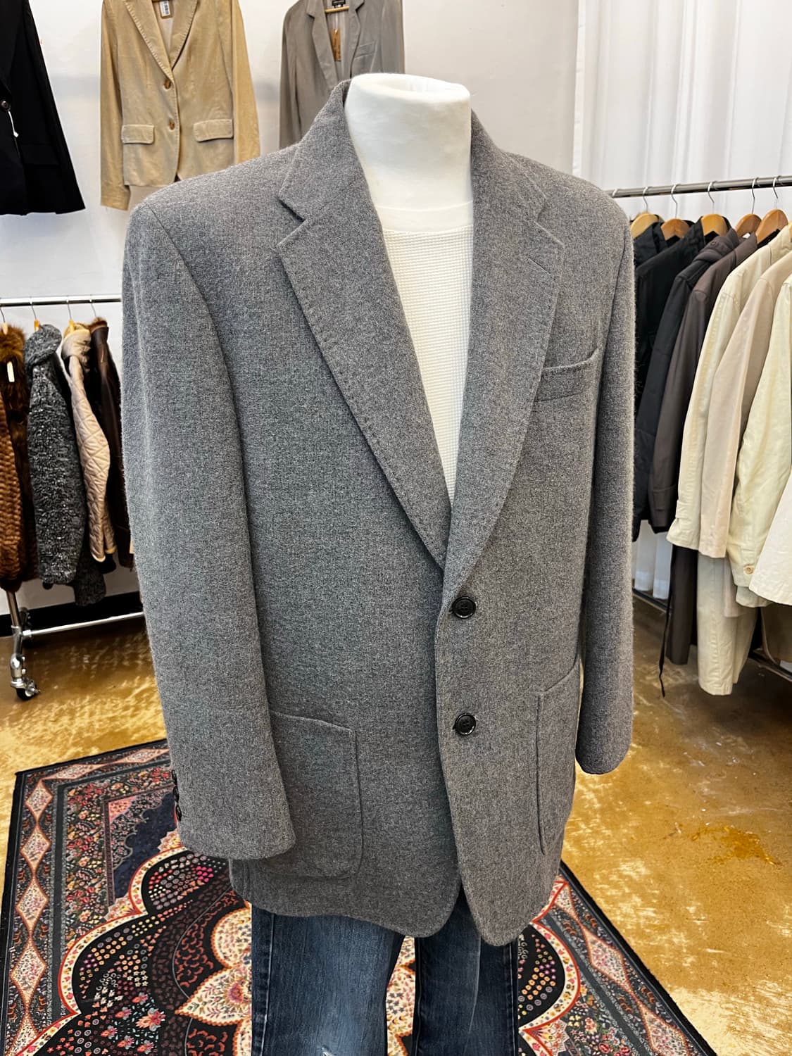 랑방 컬렉션 캐시미어 블렌드 울 테일러드 자켓 상품이미지1