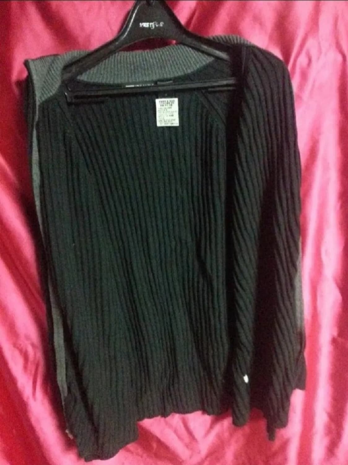 CLAIBORNE 클레이본 집업 니트 스웨트 블랙 M 95-100 상품이미지3