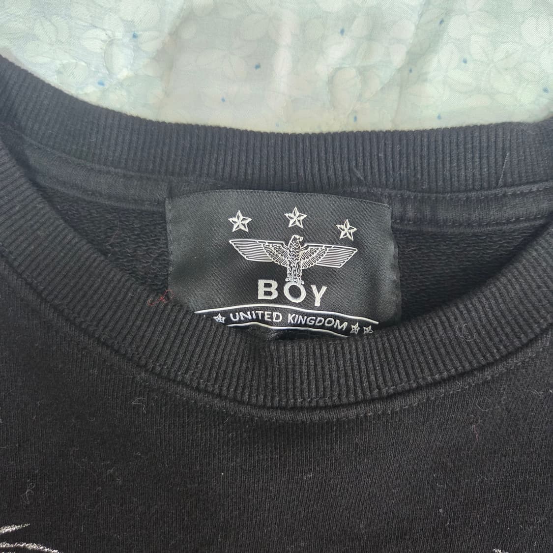 BOY LONDON 자수 맨투맨 블랙 L사이즈 상품이미지3