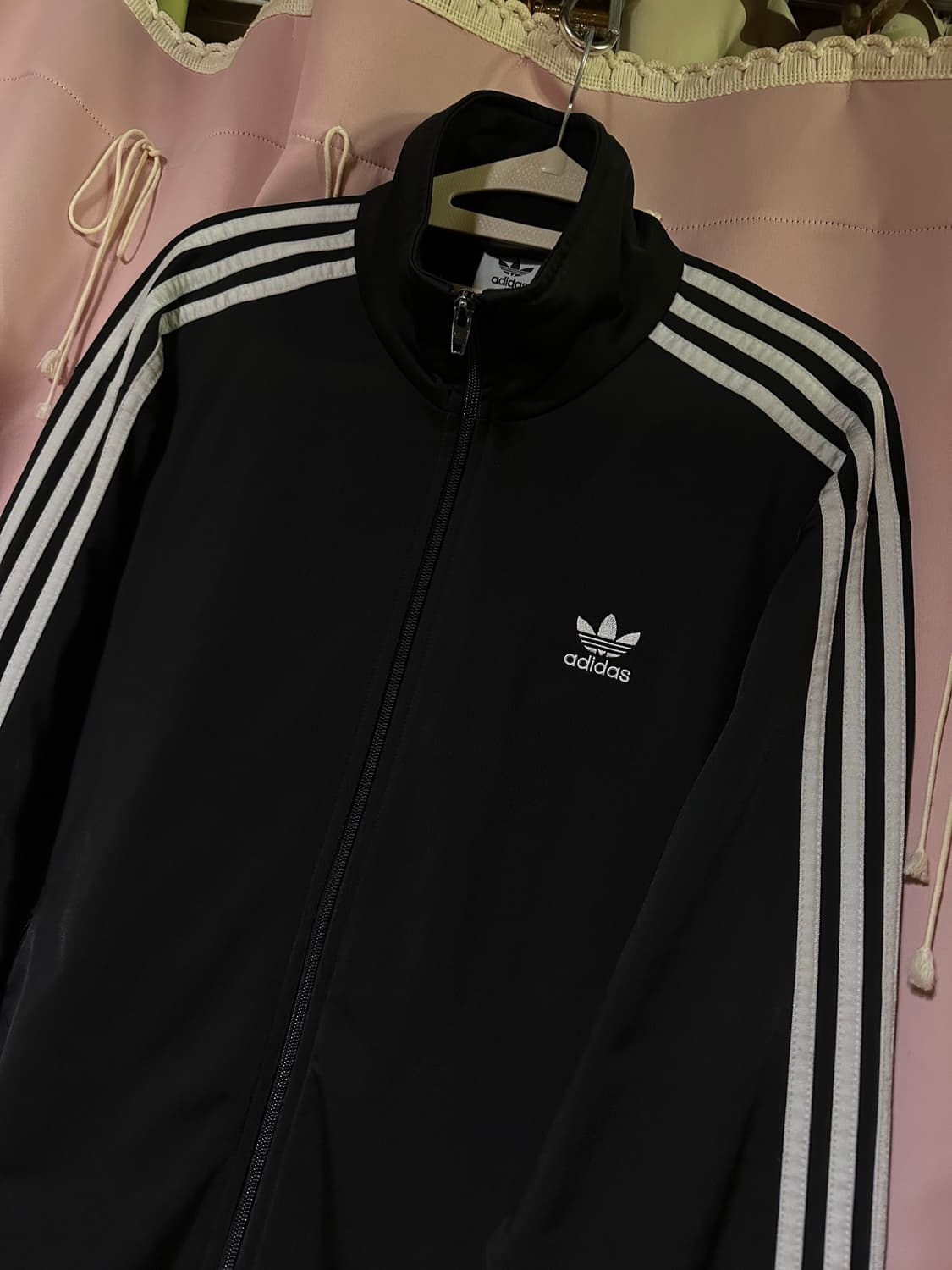 아디다스져지 아디다스 파이어버드 트랙탑 불꽃져지 집업 블랙 상품이미지2