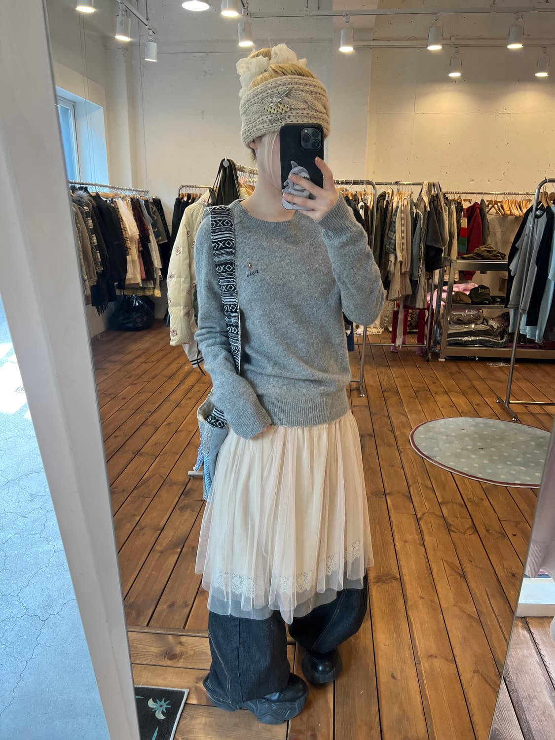 폴로 그레이 니트 상품이미지4