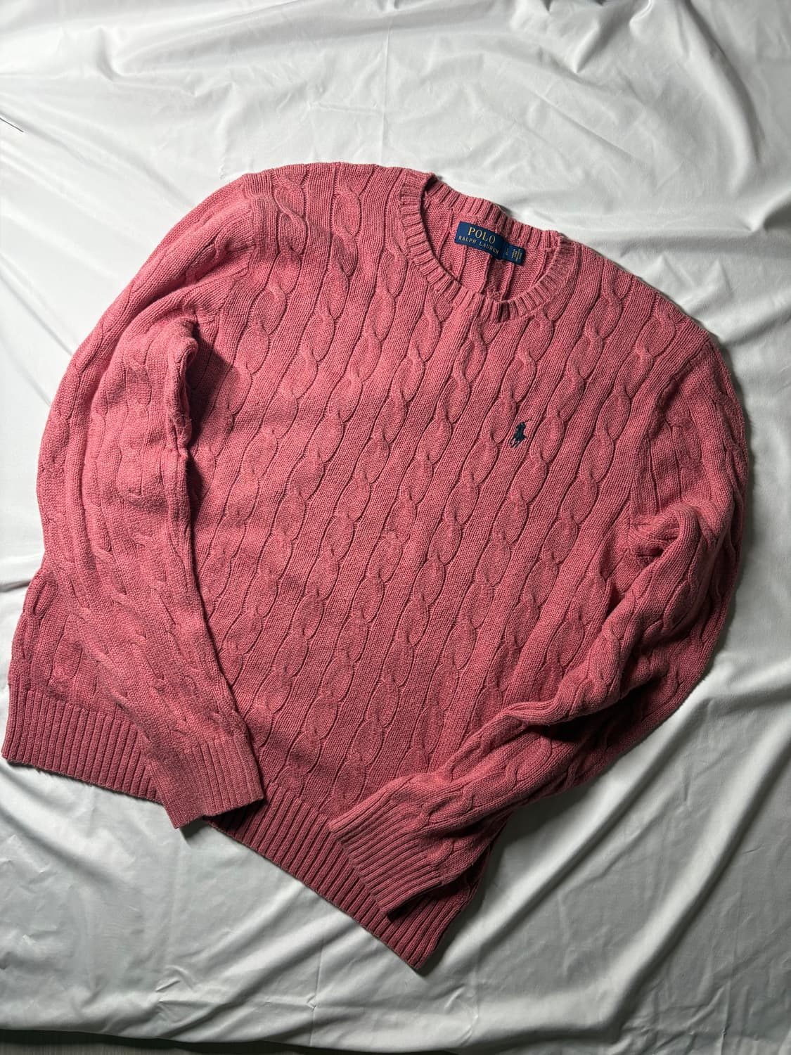 Polo Ralph Lauren Cable Pink Sweater 상품이미지1
