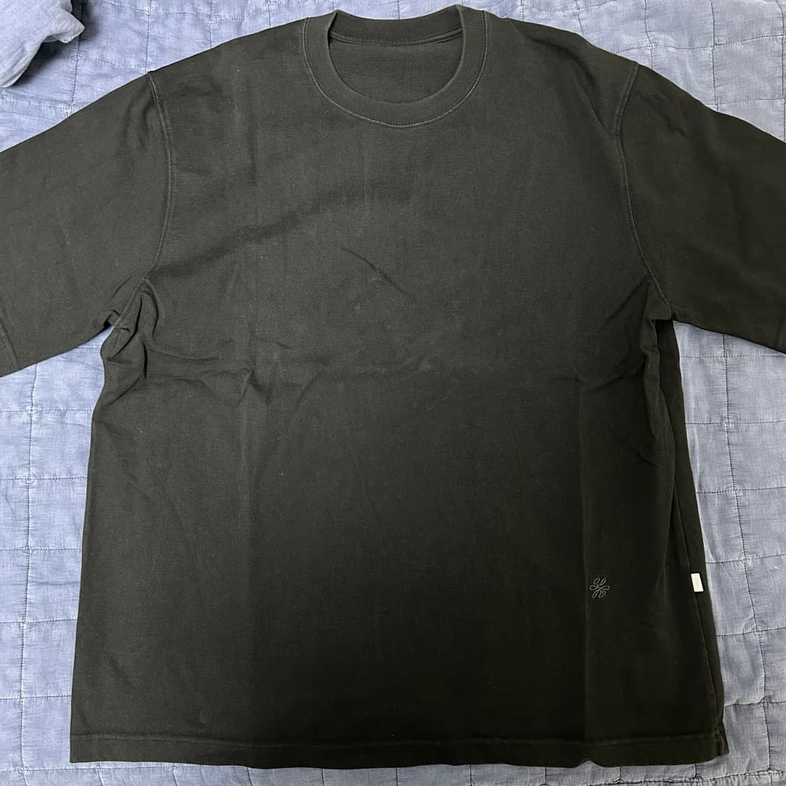 (L) 유스 프린팅 패널 반팔 티셔츠 블랙 상품이미지3