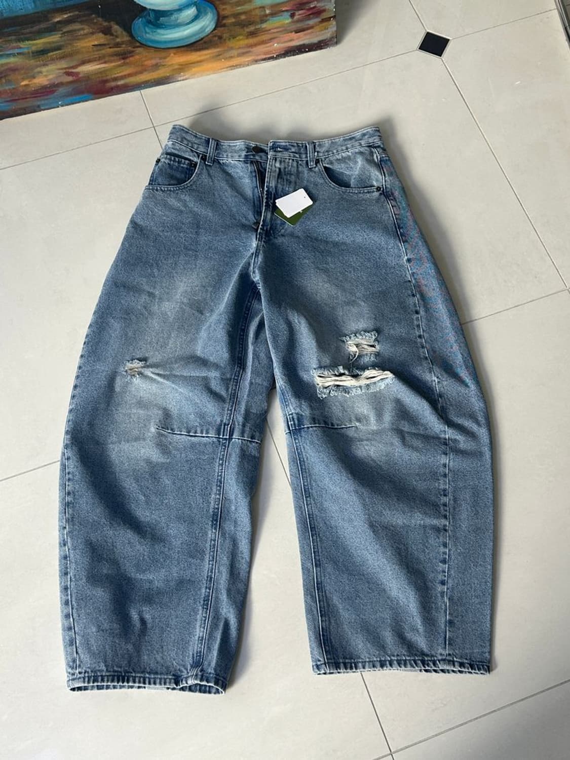 CURVED DENIM PANTS 데님 팬츠 상품이미지5