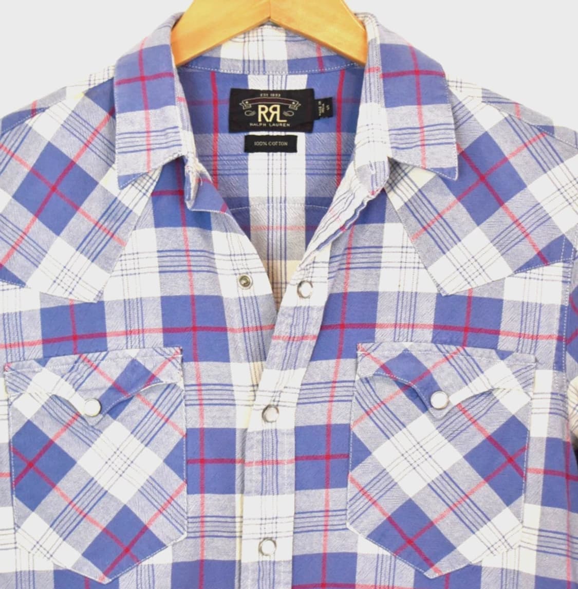 RRL 더블알엘 웨스턴 플레이드 플란넬 셔츠 상품이미지2