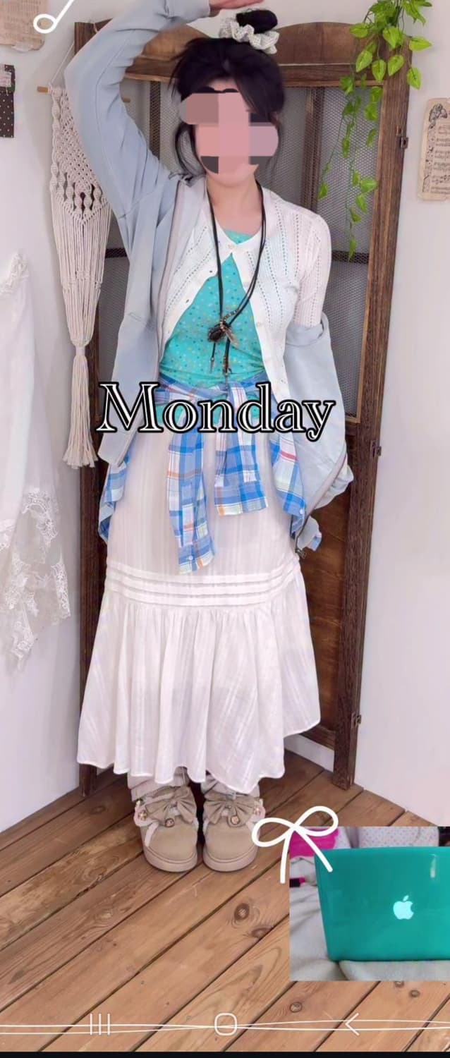 빈티지 하늘색 후드집업 코코모리 페어리 y2k 상품이미지3