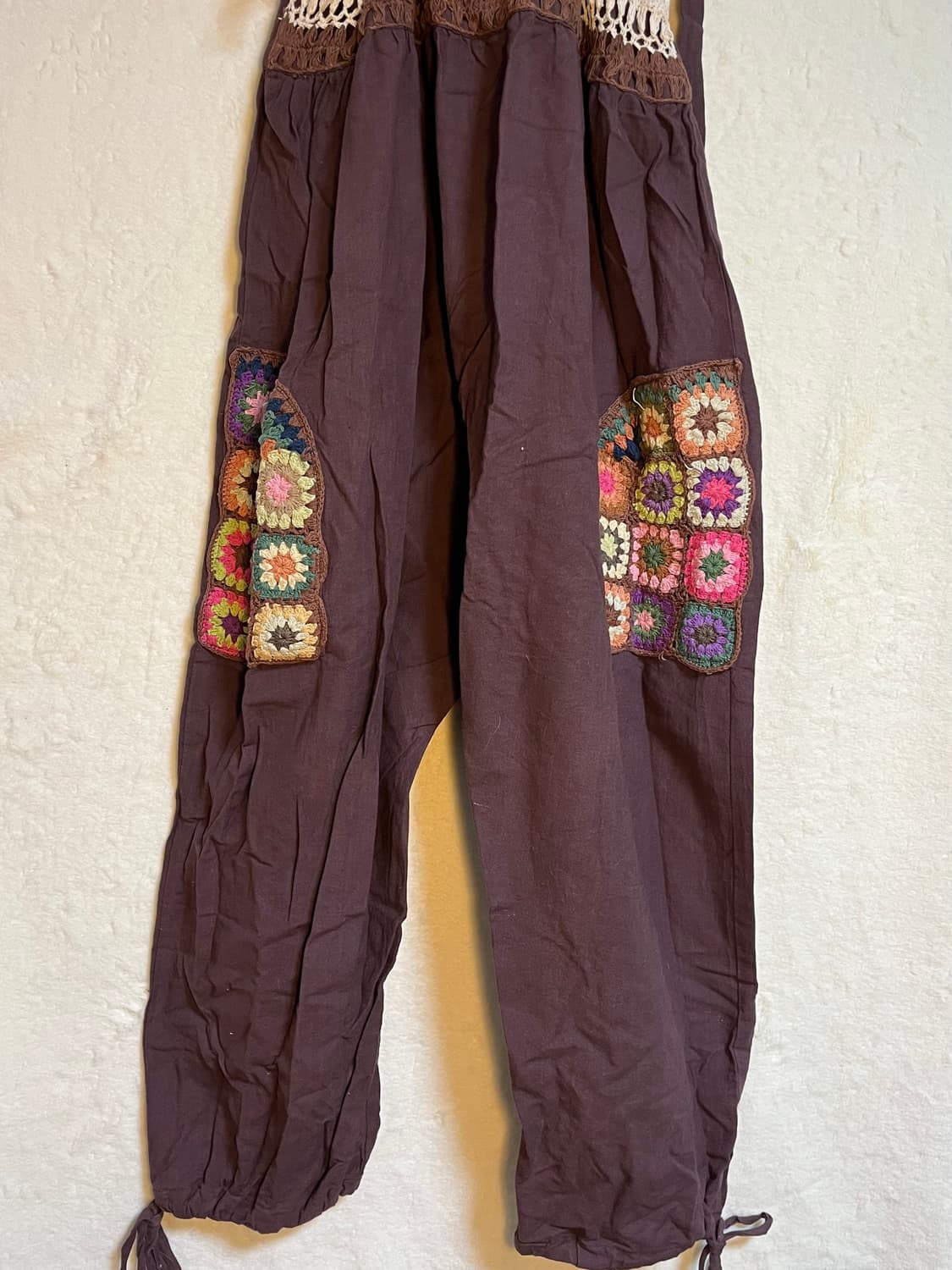 빈티지 히피 모리걸 크로쉐 뜨개 멜빵  상품이미지2