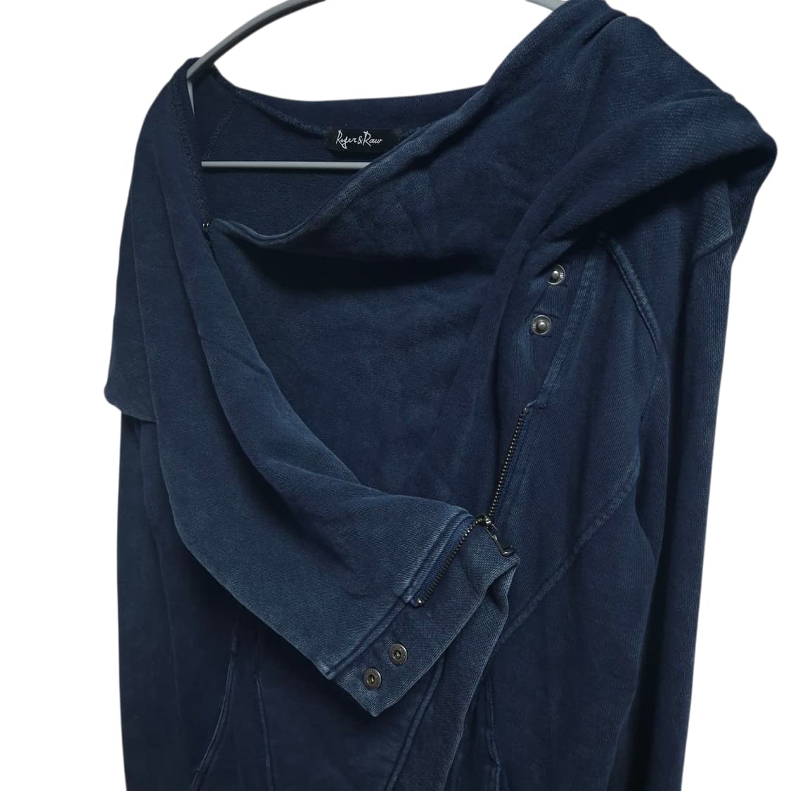 네이비 변형 후드 자켓 상품이미지4