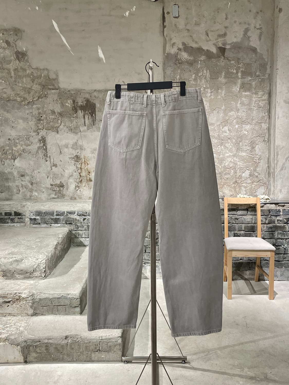 르메르 라이트 그레이 와이드 데님 팬츠 상품이미지6