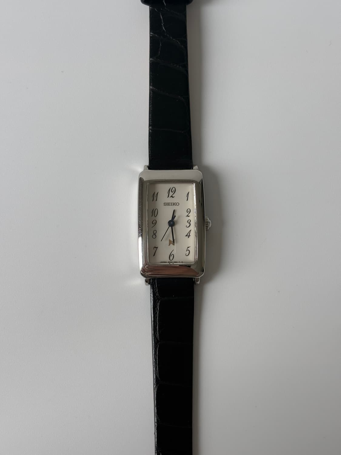 세이코 1990년대 Noie 실버 스퀘어 쿼츠 여성 상품이미지2