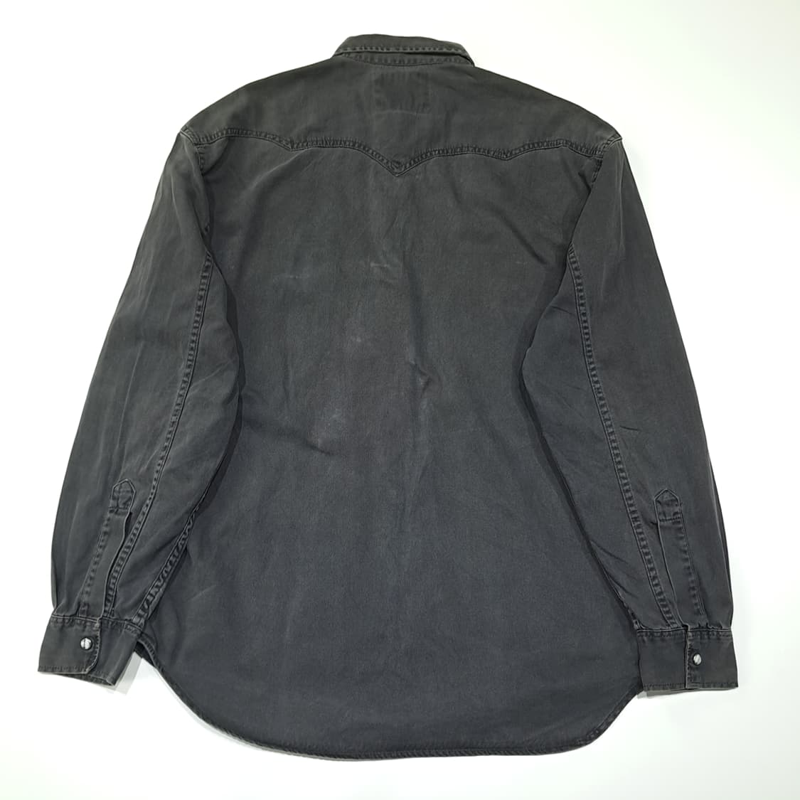 CL699 L 리바이스 90s 튀니지판 60566  웨스턴 흑청 셔츠  상품이미지7